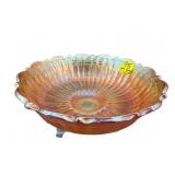 FENTON STIPPLED RAYS IRIDESCENT CARNIVAL GLASS