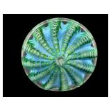 THE GLASS FORGE 2010 NATEWEIGHT DISK PAPERWEIGHT