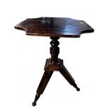 ROSEWOOD PEDESTAL 3 LEG TABLE