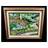 SINGED L HARRISON OIL ON CANVAS