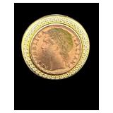 DESIGNER VERONESE ITALY 18k GOLD OVER STERLING