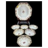 7 PC ANTIQUE IMPERIAL NIPPON HAND PAINTED BERRY