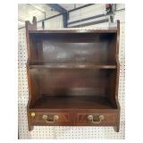 SOLID MAHOGANY HANGING SHELF