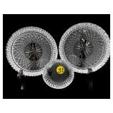 3 PC LOT WATERFORD CRYSTAL COASTERS