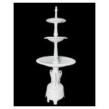 MONUMENTAL 3 TIER CAST IRON SWAN FOUNTAIN
