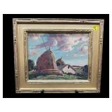 AB RUESTLE PAINTING ON BOARD