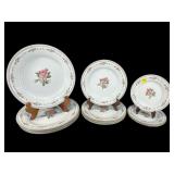 12 PC OF NORITAKE 'REVERIE' PORCELAIN FLORAL CHINA