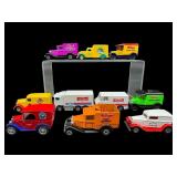 LOT OF 10 MATCHBOX & HOTWHEELS TRUCKS