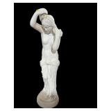 TALL CHALK FULL FIGURAL SCULPTURE