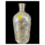 MERCURY GLASS BOTTLE WITH MESH