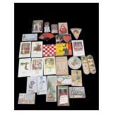 LOT OF OLD ADVERTISING AND POST CARDS