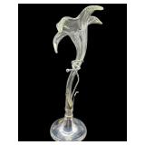 SILVER & CRYSTAL LILY TALL EPERGNE