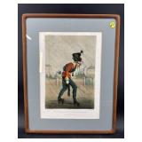 HAND COLORED FRENCH MILITARY LITHOGRAPH
