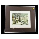 'THE HUNTERS SNOW' 1565 PRINT OF OIL PAINTING;