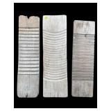 3 HANDMADE WASHBOARDS