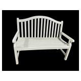 PAINTED OUTDOOR BENCH