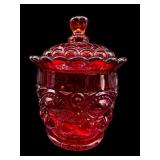 MOSSER RUBY EYEWINKER CADMIUM GLOW COVERED DISH
