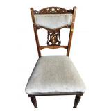 SOLID ROSEWOOD MOTHER OF PEARL INLAID EDWARDIAN