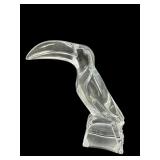 J.G DURAND LEAD CRYSTAL TOUCAN BIRD FIGURINE
