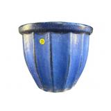 LARGE COBALT POTTERY PLANTER