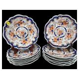 SET OF 12 ANTIQUE HICKS MEIGH & JOHNSON ENGLISH