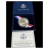 2002 WEST POINT BIC. COMM. SILVER DOLLAR IN BOX