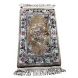 3'8 X 2' EXTRA CLEAN CONDITION WOOL CHINESE WOOL