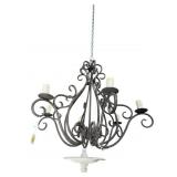 IRON 6 LIGHT HANGING CHANDELIER
