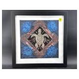 FRAMED STYLIZED PRINT OF TURTLE