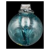 LARGE HAND BLOWN ART GLASS ORNAMENT