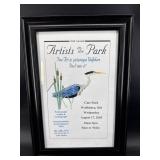 ARTIST IN THE PARK FRAMED ADVERTISEMENT
