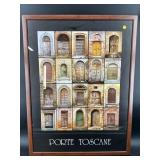 PORTE TOSCANO FRAMED POSTER