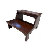 SOLID MAHOGANY BED STEP EXTRA CLEAN
