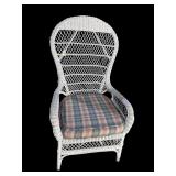 HIGH BACK WICKER CHAIR