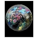 SIGNED JOSH SIMPSON 1997 10-17 'PLANET' ART GLASS