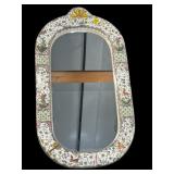 HAND PAINTED ITALIAN CERAMIC MIRROR