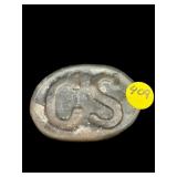 METAL CONFEDERATE STATES BELT BUCKLE