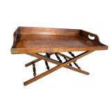 PALASKI TRAY TOP COFFEE TABLE WITH X BASE