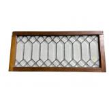 ANTIQUE BEVELED LEADED GLASS WINDOW