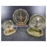 LOT OF YELLOW DEPRESSION GLASS