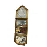 GOLD DECORATED MIRROR WITH SHELF