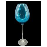 EMPOLI ITALIAN BLUE OPTIC HAND BLOWN OVERSIZED