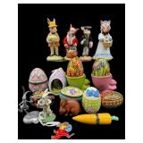 LOT OF SMALL EASTER/SPRINGTIME FIGURINES