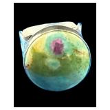 DESIGNER JAY KING RARE RUBY FUCHSITE STERLING