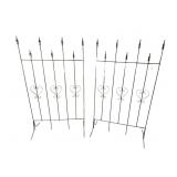 2 IRON SELF STANDING ROOM DIVIDERS/GARDEN FENCE