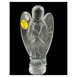 TALL BACCARAT PRAYING ANGEL FIGURE