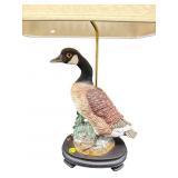 PORCELAIN CANADIAN GOOSE TABLE LAMP