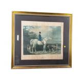 MR WILLIAM LONG 'BERTHA' HUNT SCENE ENGRAVING;