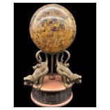 MONUMENTAL MAITLAND SMITH BRONZE MONKEY LAMP