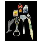 7 PC LOT OF BOTTLE OPENERS AND OTHERS